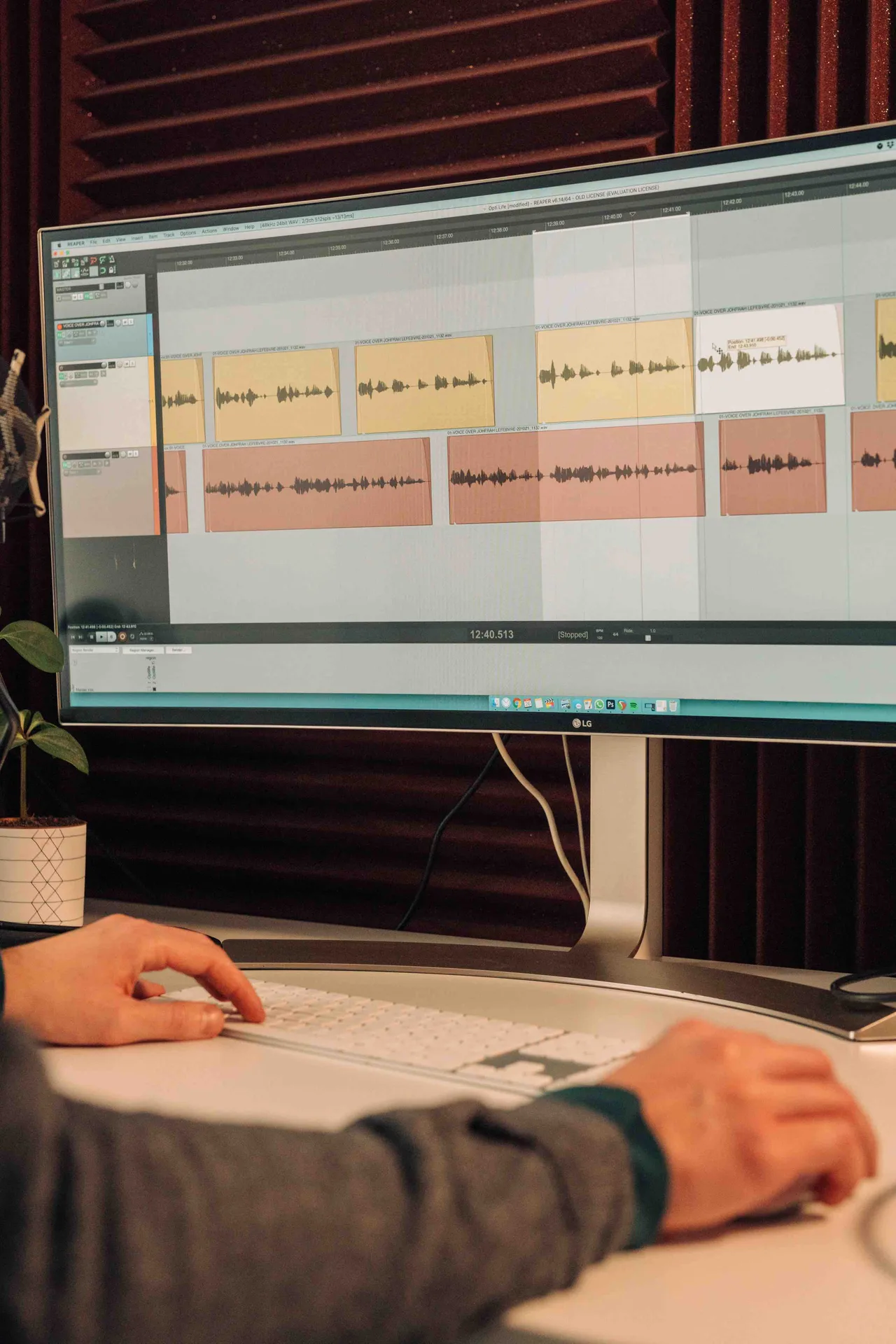 Johfrah Lefebvre bewerkt voice-overtracks in Reaper — Opname en audio-nabewerking